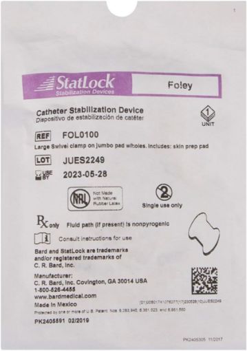 STATLOCK Foley Stabilization Device - Foam Pad