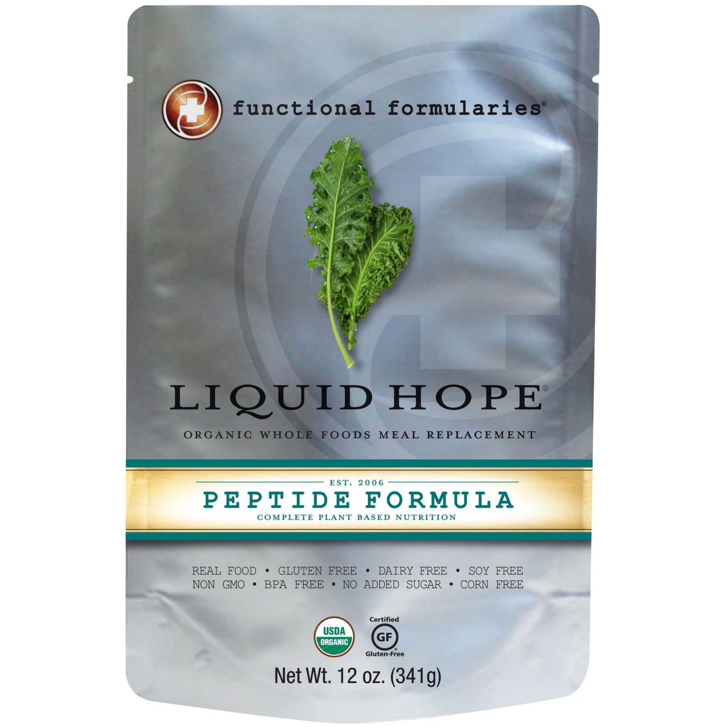 Oral Supplement Liquid Hope Peptide Formula Flavored Liquid 12 oz.