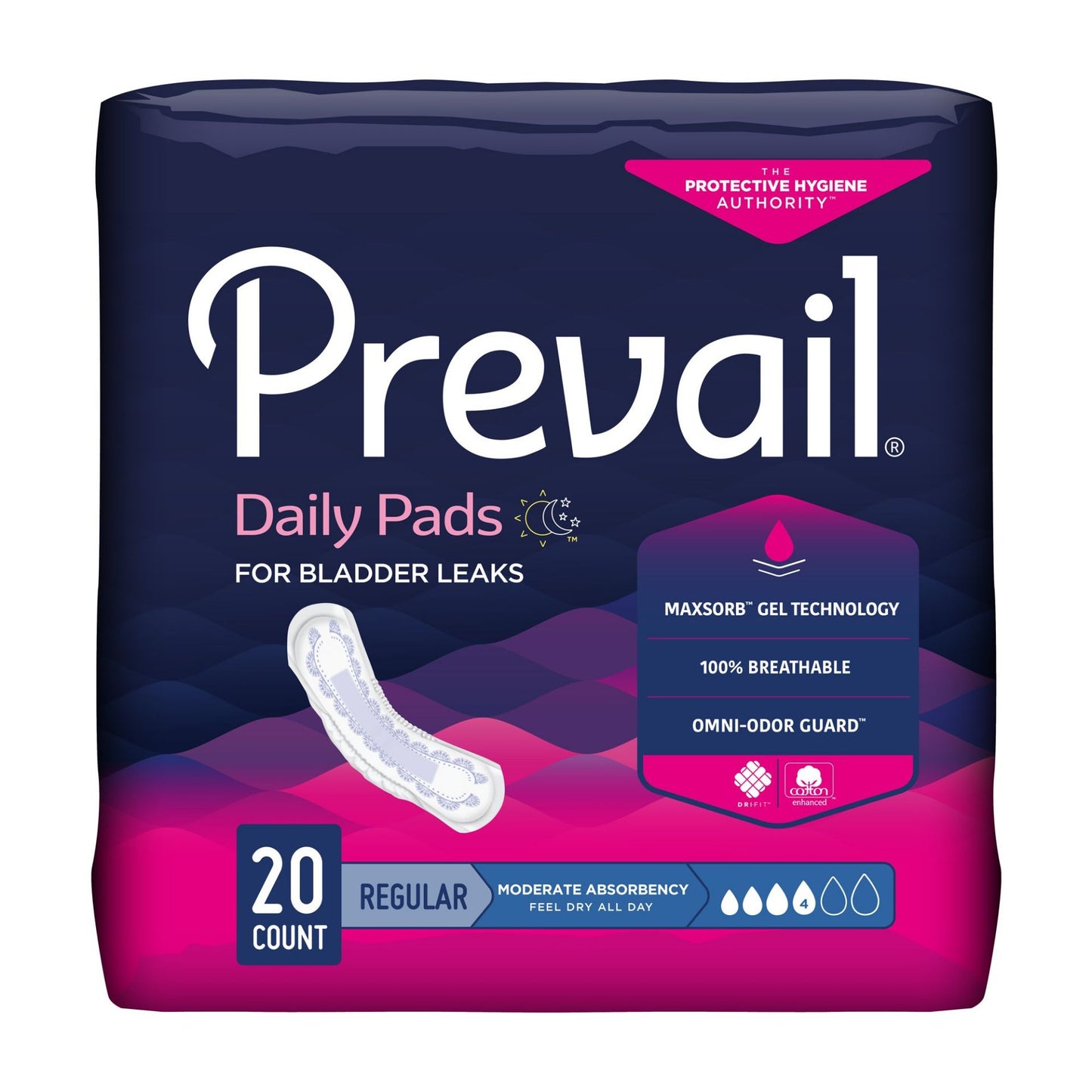 Prevail Moderate Bladder Control Pads - Women