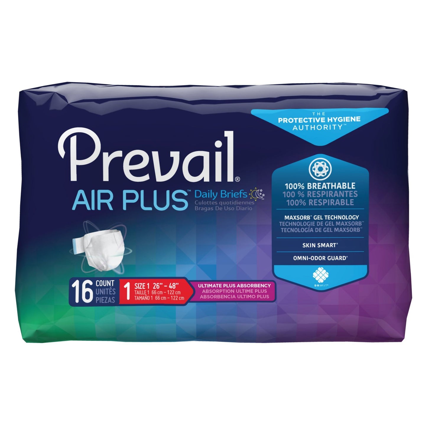 First Quality Prevail Air Plus Unisex Briefs