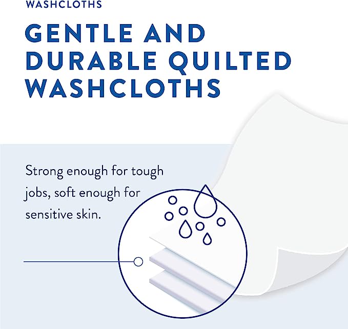 Prevail Hypoallergenic Scented Adult Washcloths