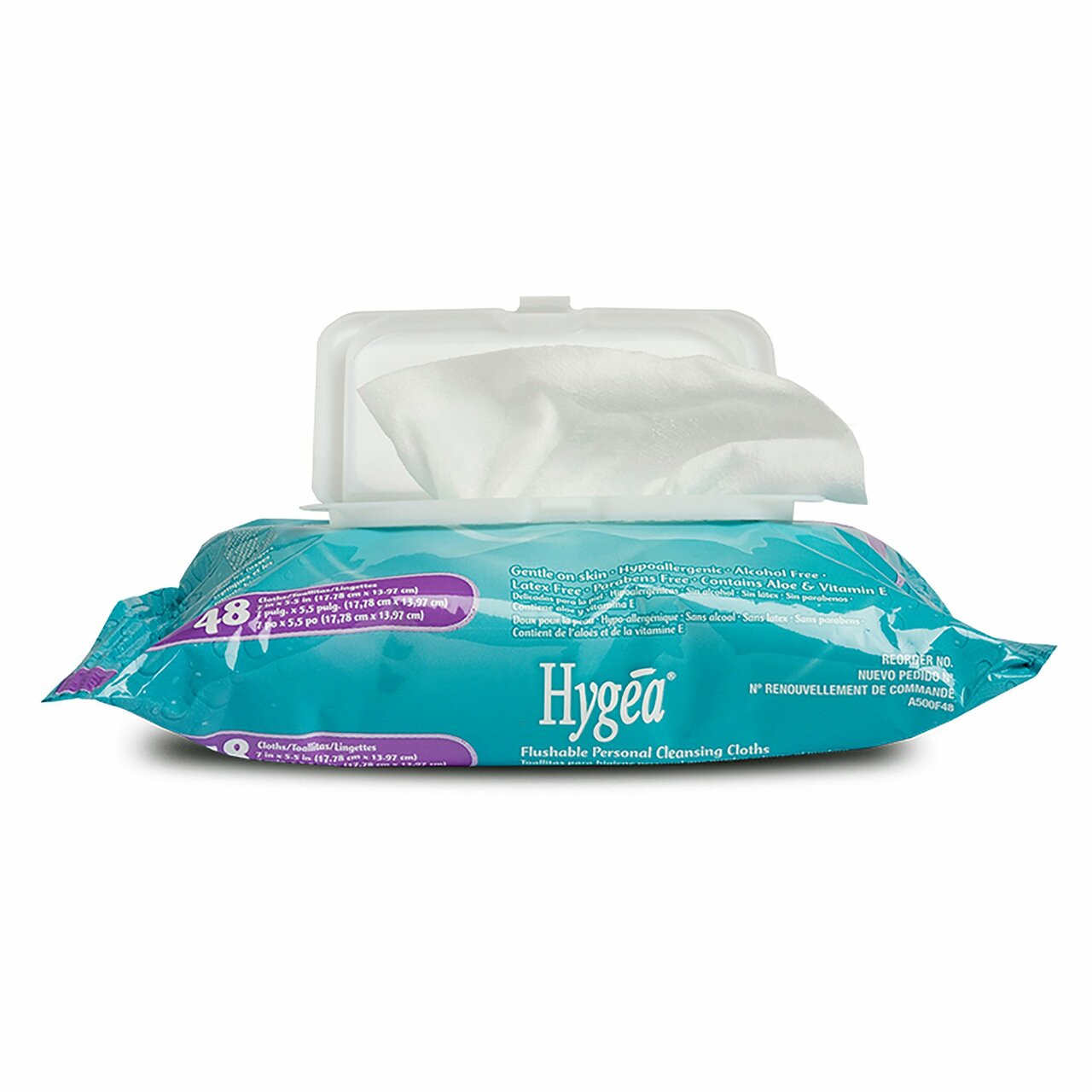 Hygea Flushable Personal Cleansing Wipes, 5 1/2x7 IN