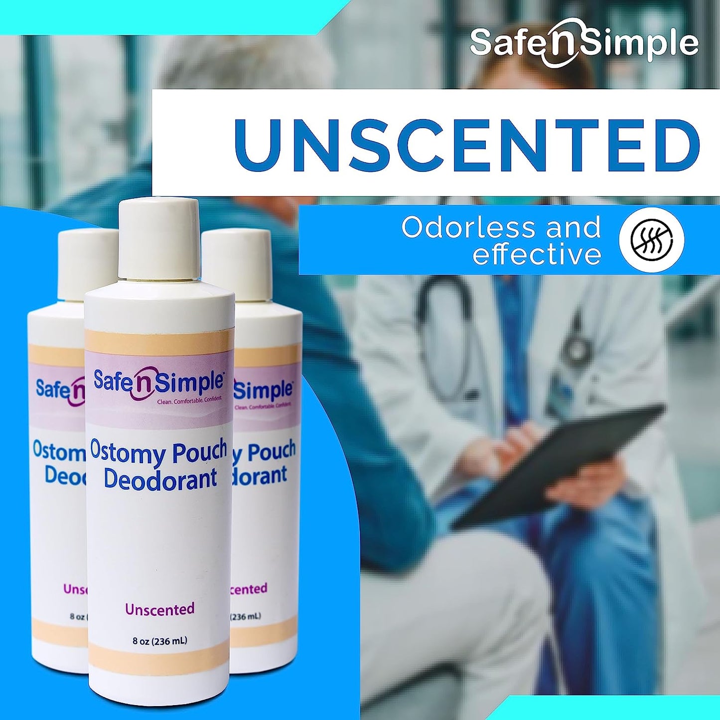 Safe n Simple Ostomy Pouch Deodorant 8 OZ