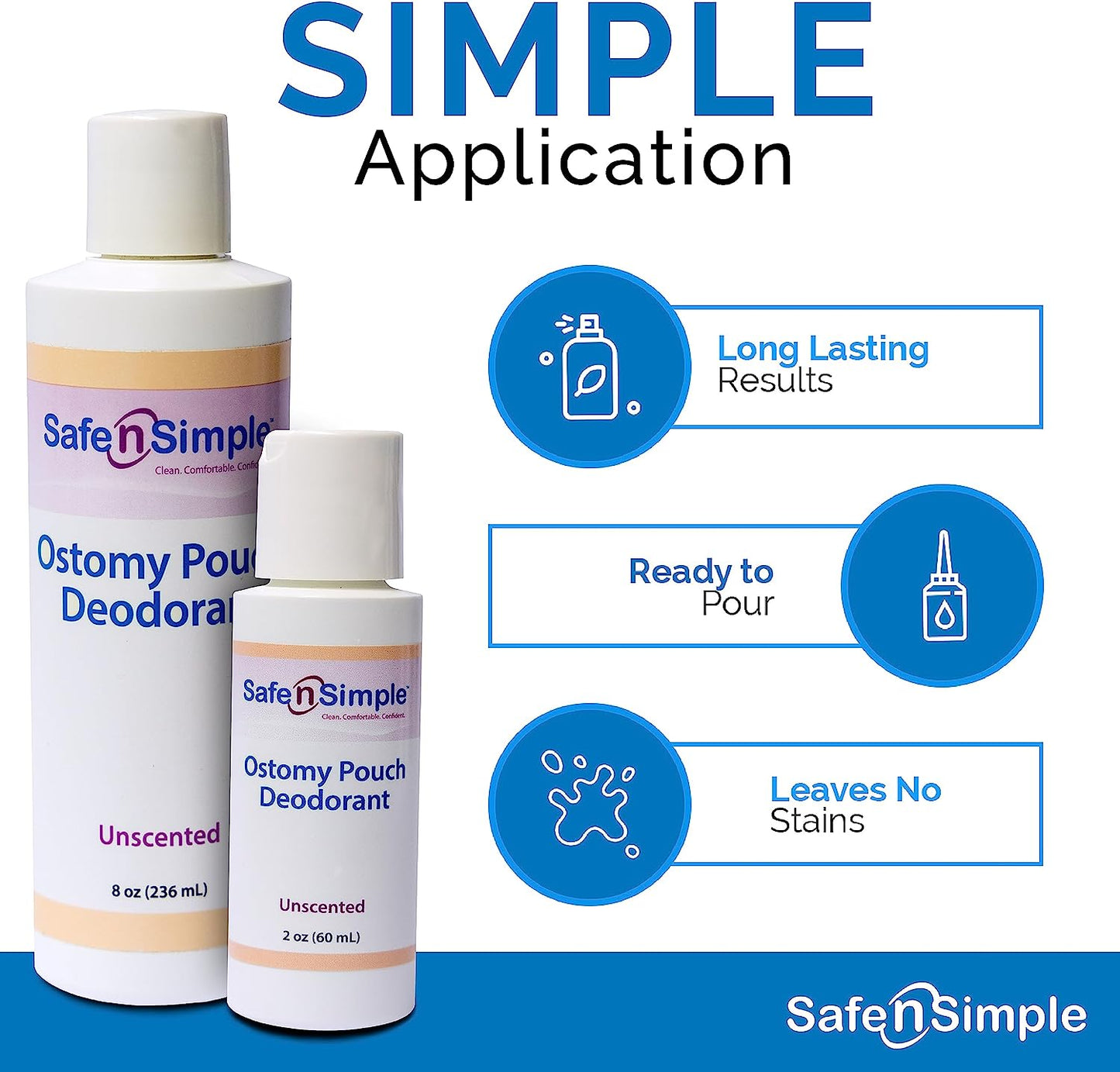 Safe n Simple Ostomy Pouch Deodorant 8 OZ
