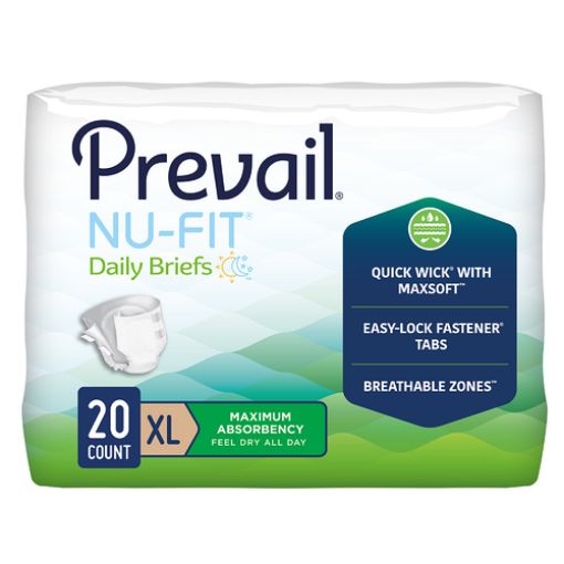 Prevail Nu-Fit Maximum Adult Briefs