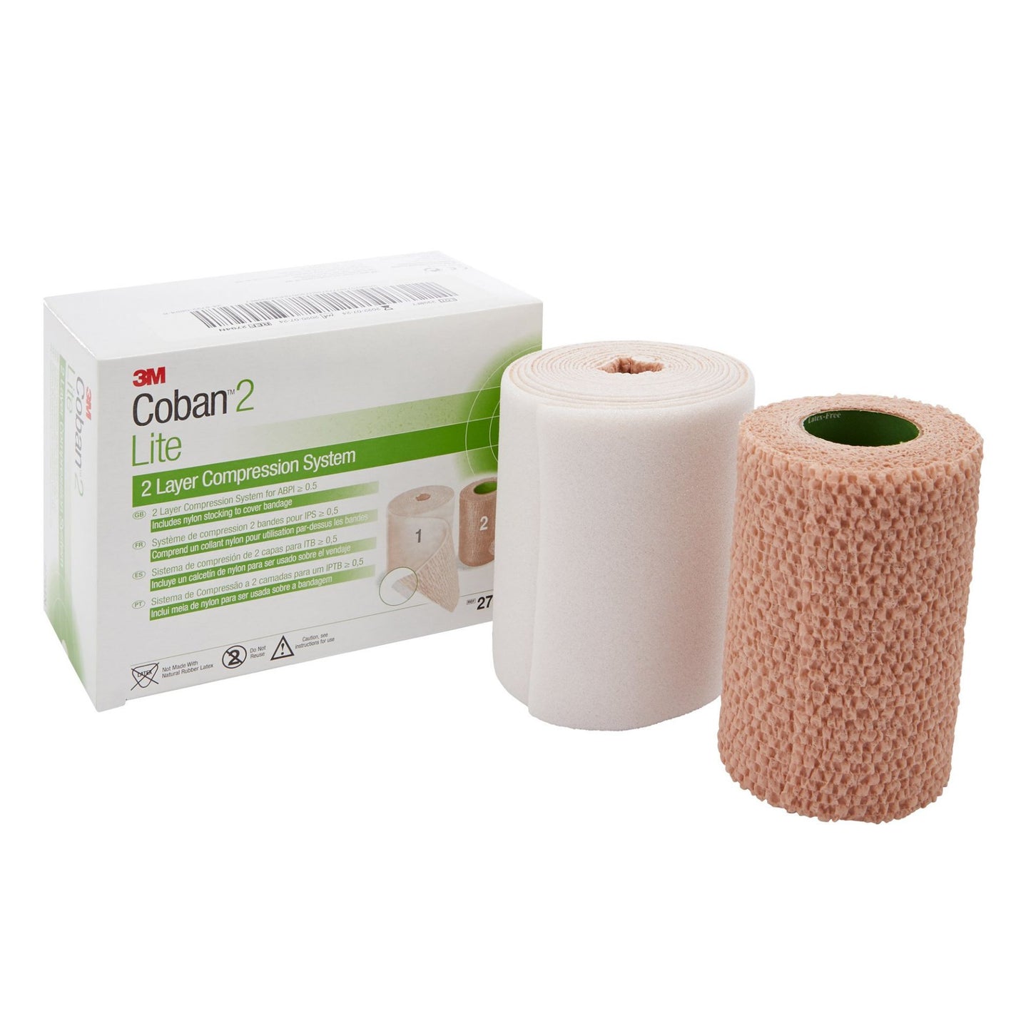 2 Layer Compression Bandage System 3M Coban 2 Lite 4 IN x 5.1 YD