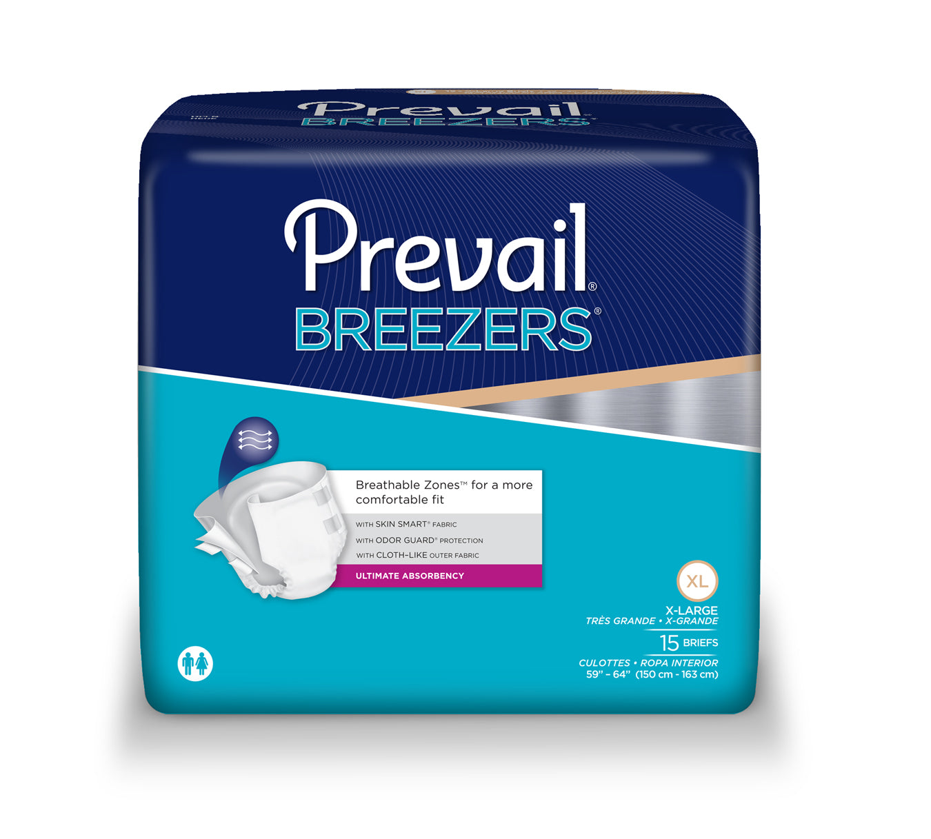 Prevail Breezers Ultimate Absorbency Adult Briefs