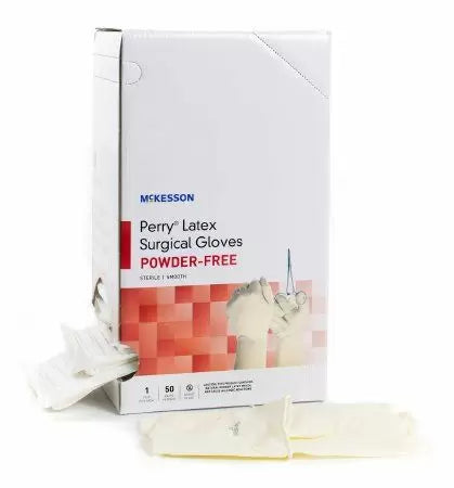 Perry Performance Plus Surgical Gloves Smooth Cream Powder Free - Sterile