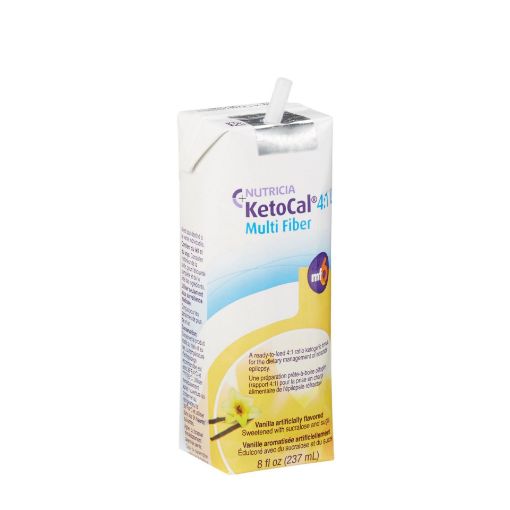 Oral Supplement KetoCal 4:1 LQ Vanilla Flavor Ready to Use 8 oz. Carton