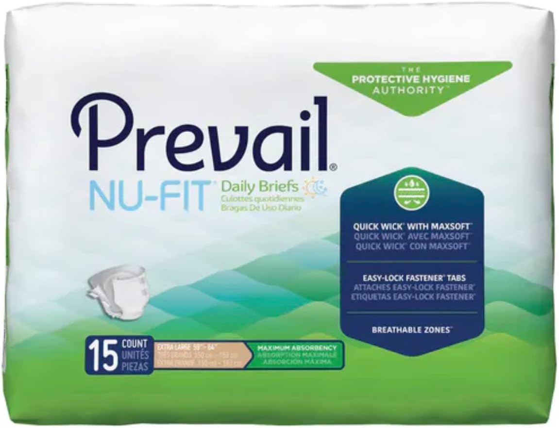 Prevail Nu-Fit Maximum Adult Briefs