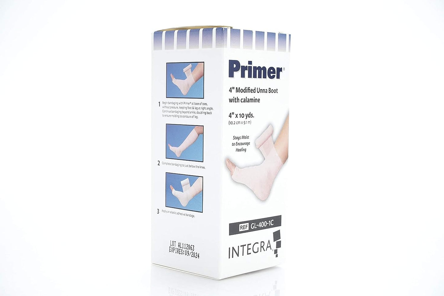 Unna Boot Primer 4 IN X 10 YDS Gauze Calamine/Zinc Oxide NonSterile GL4001C