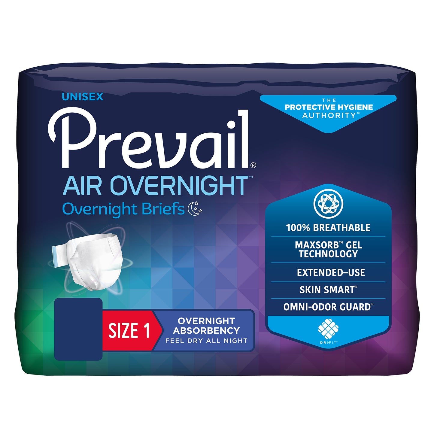 Prevail Air Overnight Adult Briefs