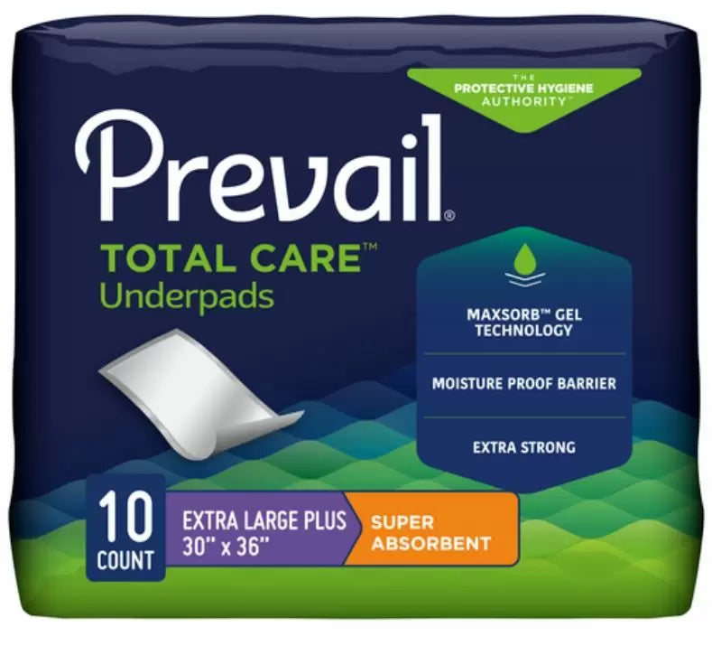 Prevail Super Absorbent Underpads 30 x 36