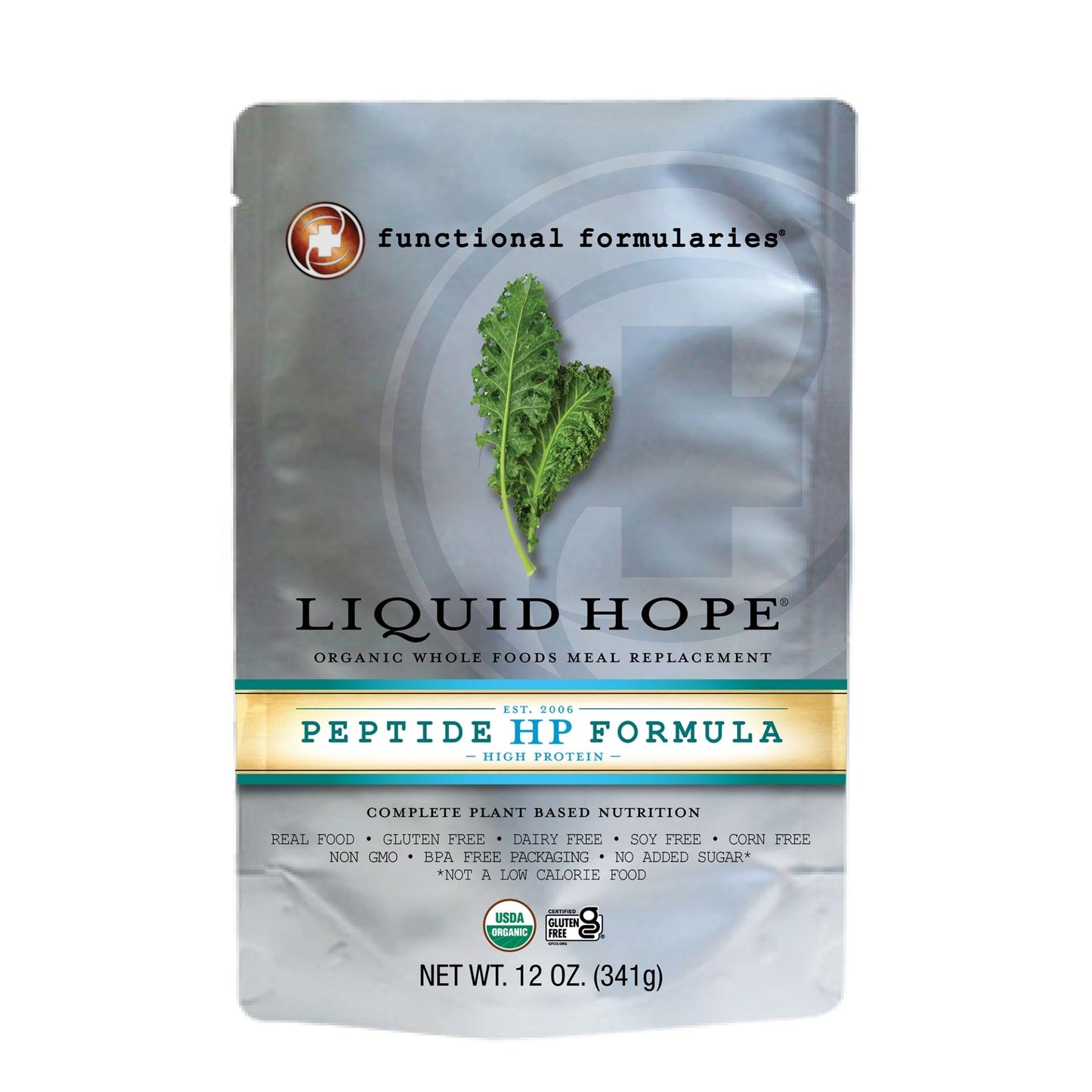 "Oral Supplement Liquid Hope Peptide HP Formula Unflavored Liquid 12 oz "