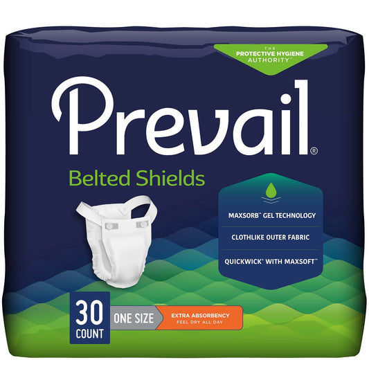 Prevail Belted Shields Extra Absorbency One Size