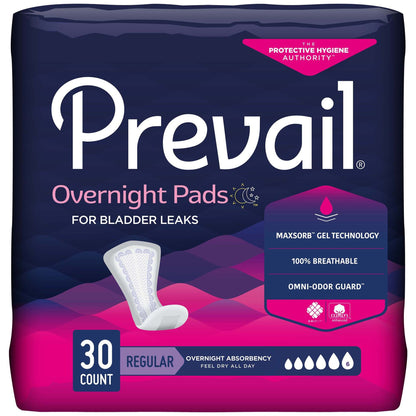 Prevail Pads Overnight Bladder Control  16 IN