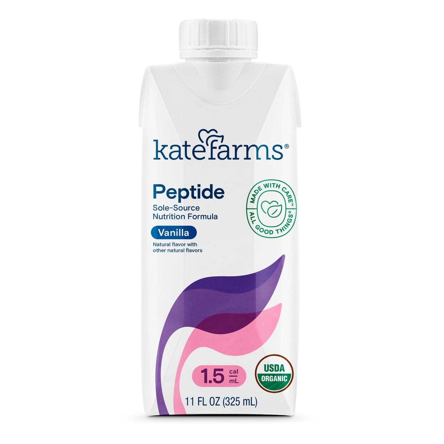 Oral Supplement Kate Farms® Peptide 1.5 Vanilla Flavor Liquid