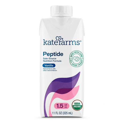 Oral Supplement Kate Farms® Peptide 1.5 Vanilla Flavor Liquid