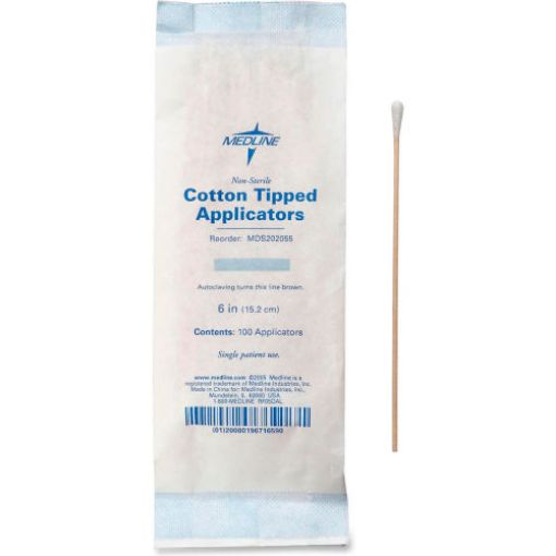 Medline Non-Sterile Cotton-Tip Swabs