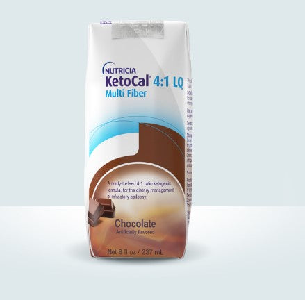 KetoCal 4:1 LQ Multi Fiber Chocolate Liquid Formula 237mL