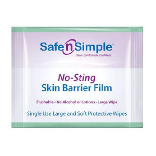Safe n Simple No Sting Skin Barrier Sachets 2.4x2.4 IN 100 CT