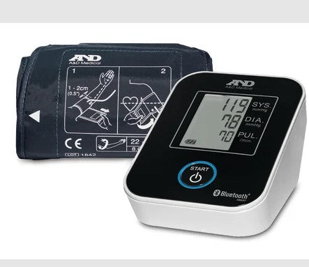 A&D Bluetooth Enabled Upper Arm Blood Pressure Monitor - Large Cuff