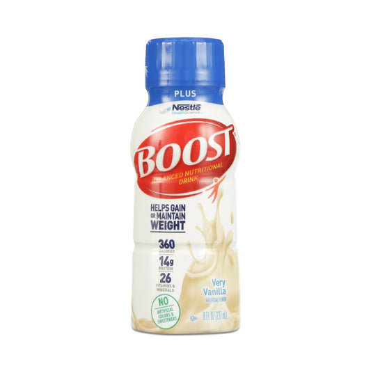 Oral Supplement Boost Plus Very Vanilla Flavor Ready to Use 8 oz. Carton
