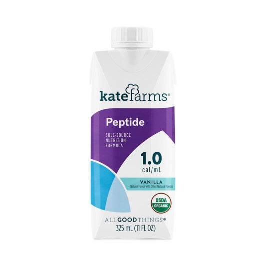 Oral Supplement Kate Farms® Peptide 1.0 Vanilla Flavor Liquid