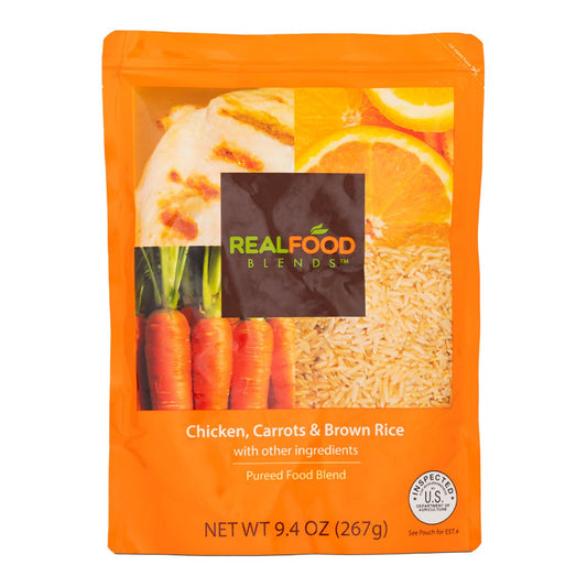 Tube Feeding Formula Real Food Blends 9.4 oz. Orange Chicken