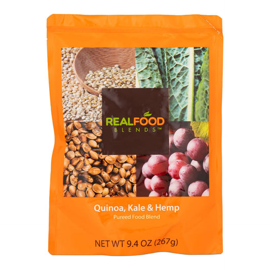 Tube Feeding Formula Real Food Blends 9.4 oz. Pouch Ready to Use Quinoa / Kale / Hemp Adult / Child