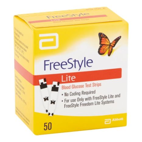 Freestyle Lite Blood Glucose Test Strips / 50 count