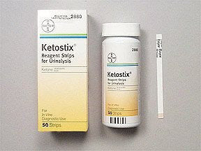 KETOSTIX Reagent Strips Urinalysis Analyzer / 50 count