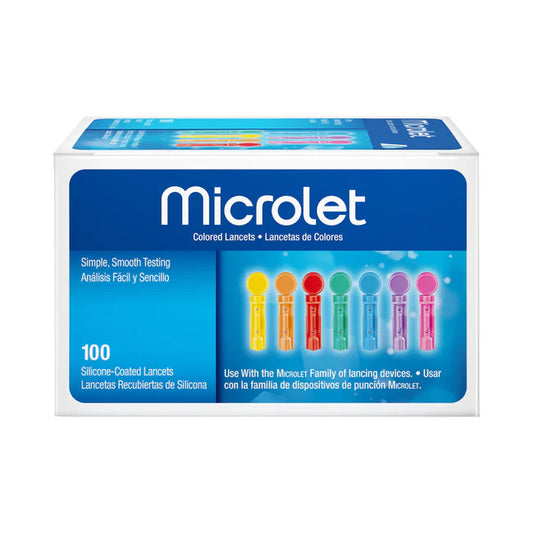 MICROLET Colored Lancets / 100 count per box