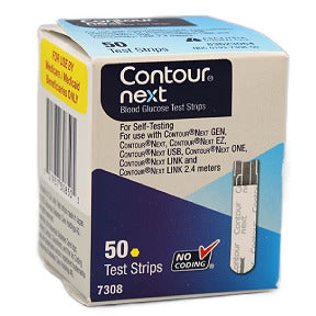 Blood Glucose Test Strips Ascensia Contour / 50 per pack