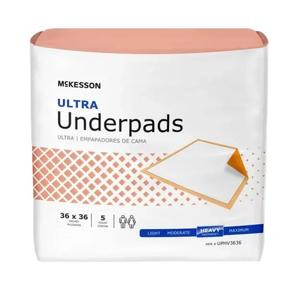 McKesson Ultra Underpads, Heavy Absorbency