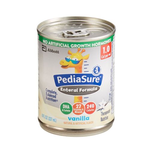 Standard Tube Feeding Formula PediaSure® 8 oz. Can Ready to Use Vanilla Ages 1 to 13 Years