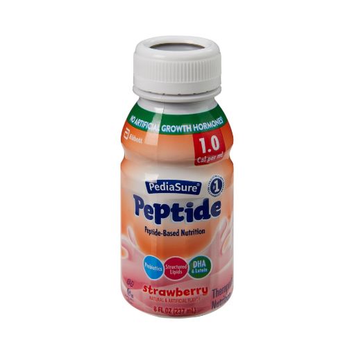 Pediatric Oral Supplement / Tube Feeding Formula PediaSure® Peptide 1.0 Cal Strawberry Flavor 8 oz