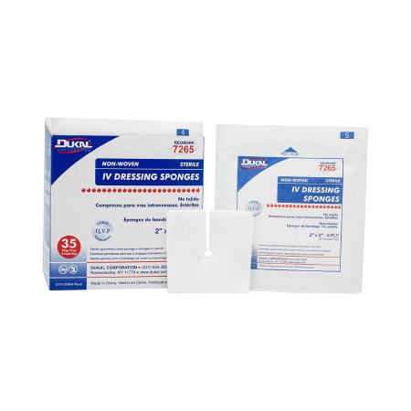Non-Woven Sterile IV Dressing Sponges 7265 2x2 IN 70 CT