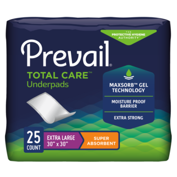 Prevail Super Absorbent Total Care Underpads