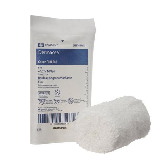 Kendall Dermacea Gauze Fluff Roll 6ply