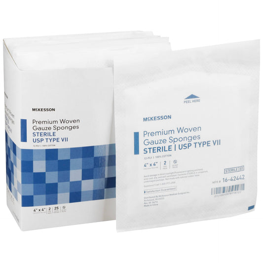Gauze Sponge Sterile 16-42442 4x4 IN 25 CT
