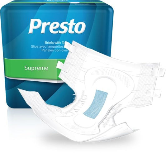 Presto Briefs with Tabs Full Fit Adult Brief