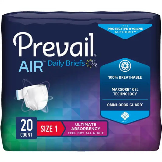 Prevail Air Overnight Adult Briefs