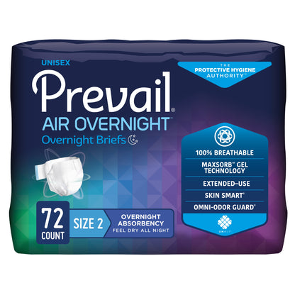 Prevail Air Overnight Adult Briefs